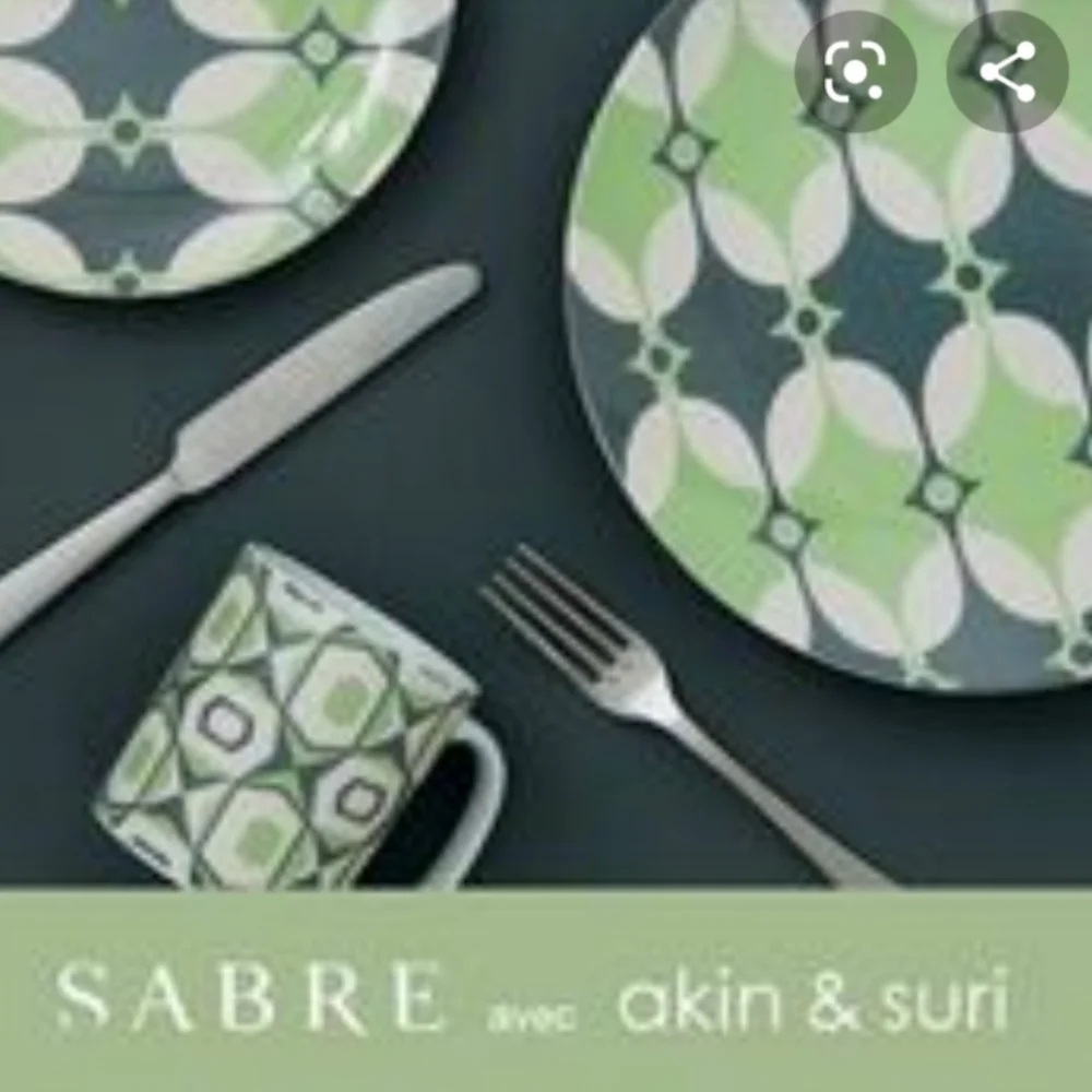 Sabre Akin & Suri Home Decor Plates Green